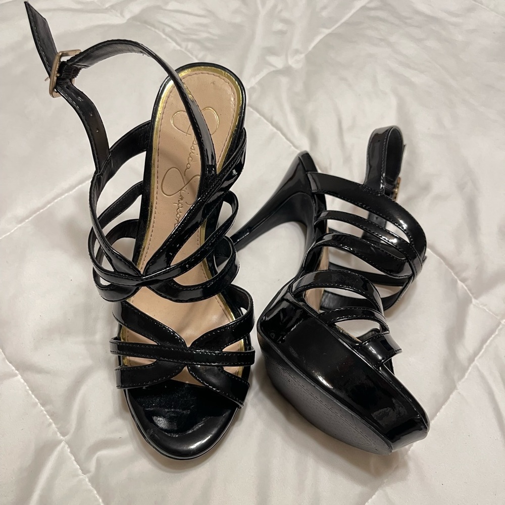 Euc (6) Jessica Simpson 5 Inch Strappy Heels